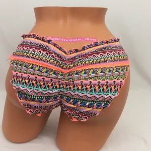 💕 Victoria's Secret ruffle cheeky swim bikini